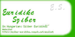 euridike sziber business card